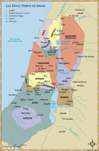 Doce Tribus Israel LBLA Mapas